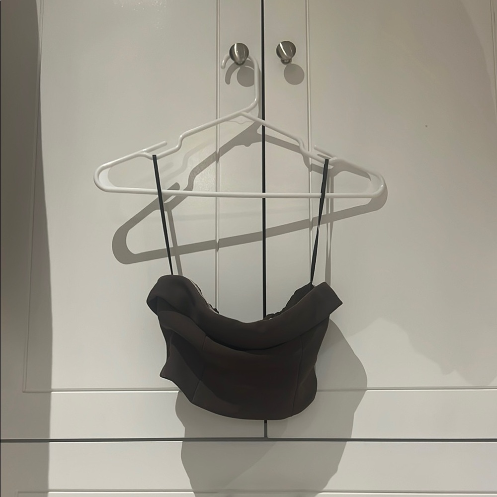 Princess Polly Espresso Brown Strapless Top